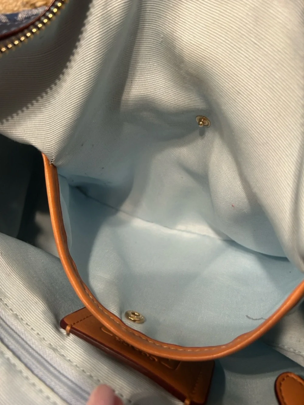 Large COACH Denim Rowan Satchel, EUC!! - Picture 10 of 10